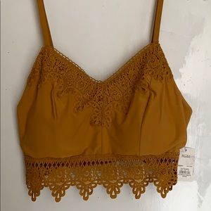 Warm ginger crop top